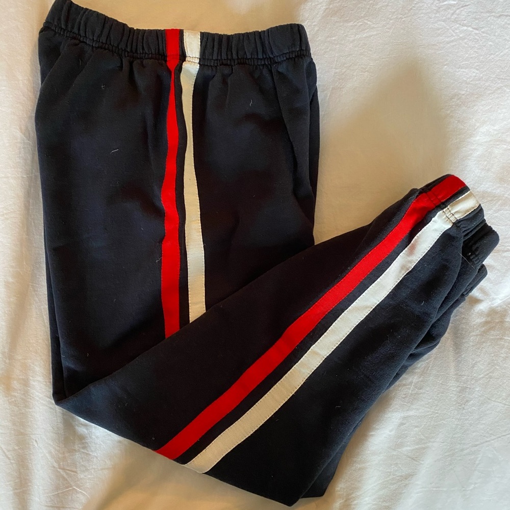 Brandy Melville red white and blue sweatpants